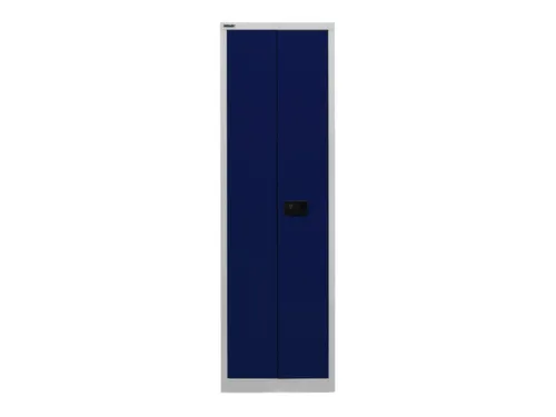 kantoorkast openslaande deuren HxBxD 1950x600x400mm Stalen Grijs Blauw