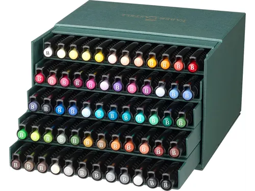 Tekenstift Faber-Castell Pitt Artist Pen Brush 60dlg studiobox