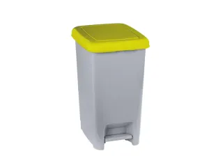 Slim,pedaalemmer 60L grijs/geel - 1