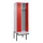 locker met bank,voor scheiding van kleding,HxBxD 2120x600x815mm,2vak