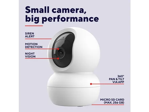 Beveiligingscamera Trust IPCAM-2800 binnenshuis Wi-Fi wit