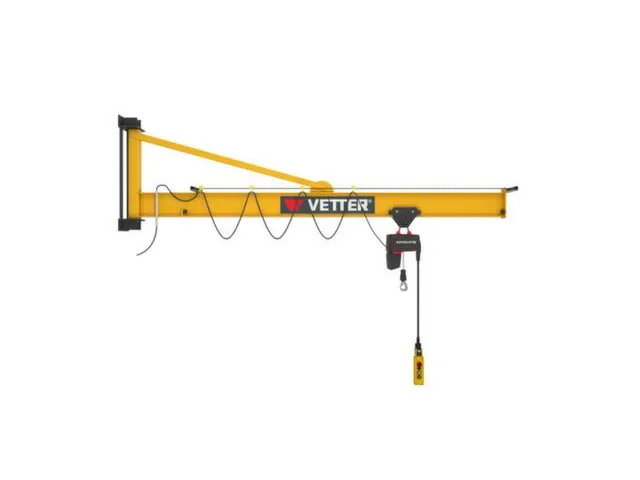 Wandzwenkkraan,draagverm. 125kg,uitlading 4000mm,staal,RAL1007