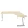 bureau in vrije vorm,HxBxD 740x1800x1600mm,vrije vorm,NE-esdoorn