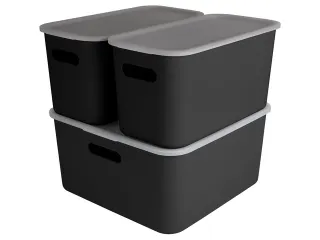 Sigma Home cube box 6L zwart - 31,3x16x16cm - 4