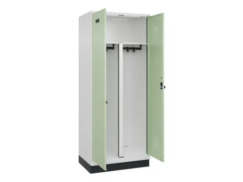 PBM-locker,HxBxD 1950x800x500mm,2vak,vak B 400mm,draaigrendel