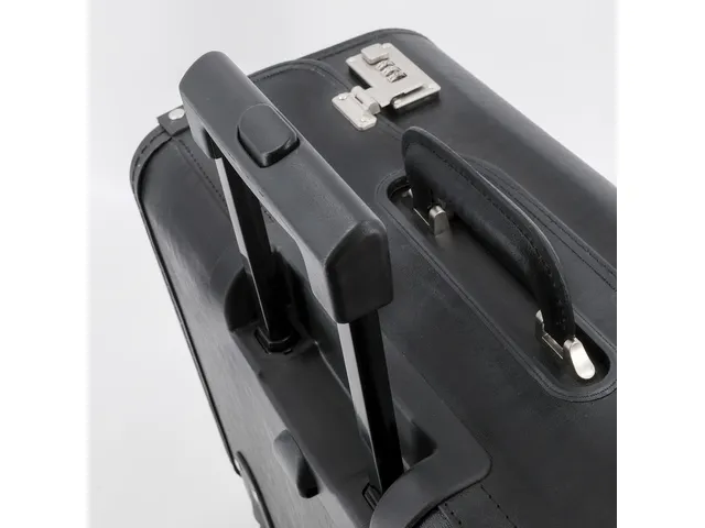 Valise pilote Alassio Silvana noir simili cuir