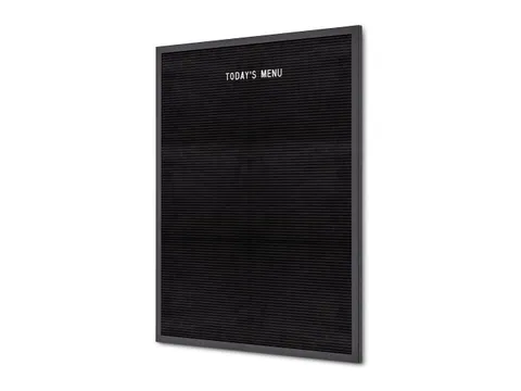 Letterbord Zwart 60x80cm met Zwarte Lijst
