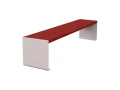 zitbank,B 1800mm,3latten,hout-zitting Mahonie,zitting H 450mm