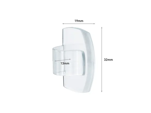 Kabelklem Command rond incl bevestigingsstrips transparant 4 stuks