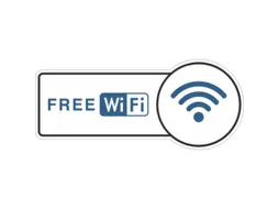 aanwijzingsbord,FREE WiFi,PVC,om te verlijmen,HxB 130x300mm