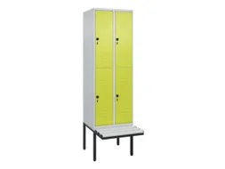 Dubbeldekse dekenkist,HxBxD 2120x600x815mm,2x2vak.,vak B 300mm