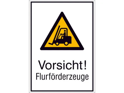 waarschuwings-combibord,v. binnen/buiten,Pas op! Vorkheftrucks