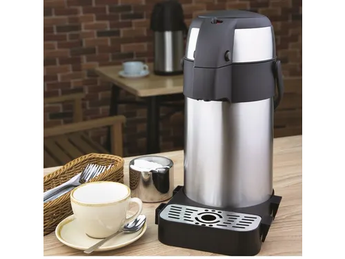 Thermoskan Olympia met pomp 2.5 liter rvs