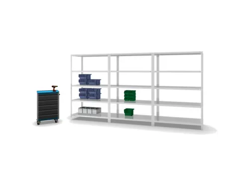 magazijnstelling,grondveld,HxBxD 2000x1300x600mm,vaklast 350kg