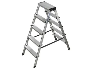 Lichte Universele Trapladder Tweezijdig 1.18m H 0 86m 2x5treden - 1