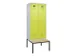 locker met bank,voor scheiding van kleding,HxBxD 2120x800x815mm,2vak