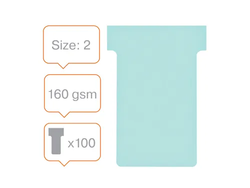 Planbord T-kaart Nobo nr 2 48mm blauw