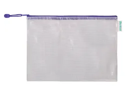 Opbergtas Tarifold met rits 330x240mm PVC blauw