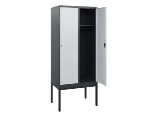locker,HxBxD 1950x800x500mm,2vak,vak B 400mm,cil.-slot,voetonderstel - 2