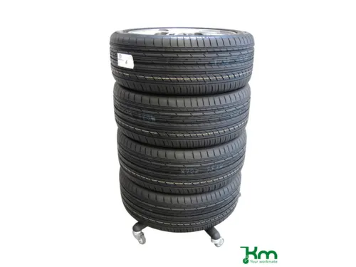 bandentrolley,draagverm. 120kg,laadvl. Ø 650mm,laad H 130mm,zwart