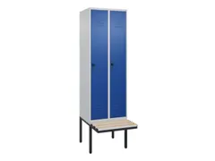 locker voor scheiding van kleding,HxBxD 2120x600x815mm,2vak