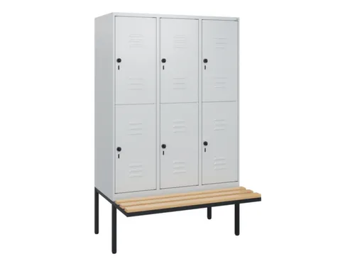 Dubbeldekse dekenkist,HxBxD 1950x1200x815mm,3x2vak.,vak B 400mm