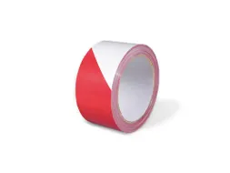 Waarschuwingslint 50mmx100.00m Rood Wit 36 Rol