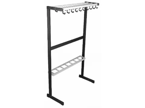 Garderoberek 19Jashaken Hoedenplank Enkelzijdig Parapluhouder