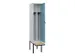 locker met bank,voor scheiding van kleding,HxBxD 2120x400x815mm,1vak