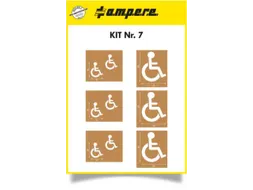 Sjablonenset,Rolstoelrijder,V. Vloermarkeerapparaat,Speciaal Karton