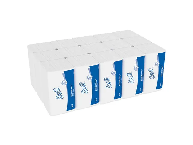 Scott 6617 Essential Vouwhanddoek klein 1-laags wit 15x340 stuks