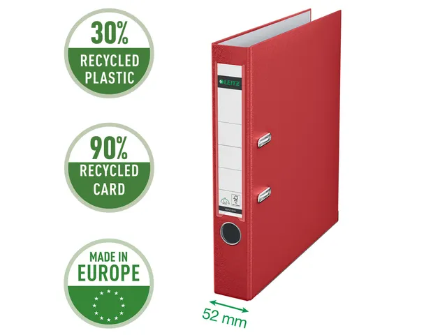 Ordner Leitz 1015 A4 50mm PP rood