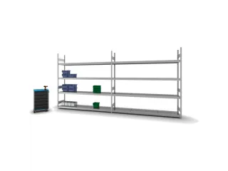 breedvakstelling,grondveld,HxBxD 2500x2570x535mm,vakl. 350kg - 3