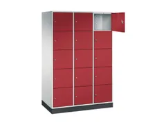 grootvolume-lockersysteem,RAL 7035/RAL 3003,HxBxD 1950x1220x600mm