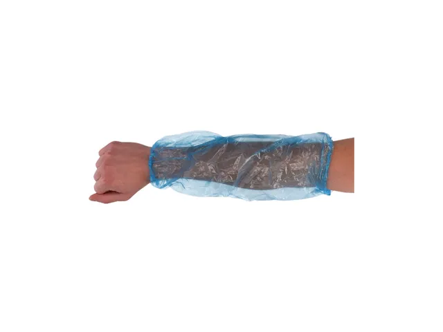 Protège-manches CMT LDPE 20x40cm 20my bleu 100 pièces