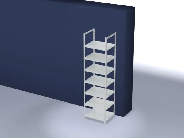 dossierstelling,grondveld,HxBxD 2550x750x600mm,vaklast 90kg