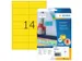 HERMA 5058 Verwijderbare etiketten A4 105x42,3mm Geel 280 stuks