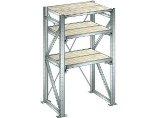 uittrekstelling voor zware lasten,HxBxD 2000x1290x860mm,vaklast 1000kg - 2
