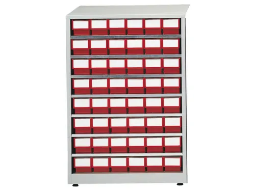Stellingkast Hxbxd 410X605X870Mm 48Bakken Rood Frame Ral7035