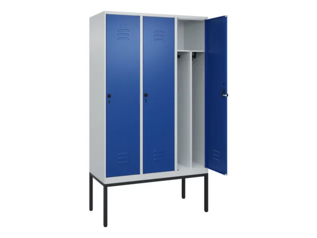 locker voor scheiding van kleding,HxBxD 2120x1200x500mm,3vak