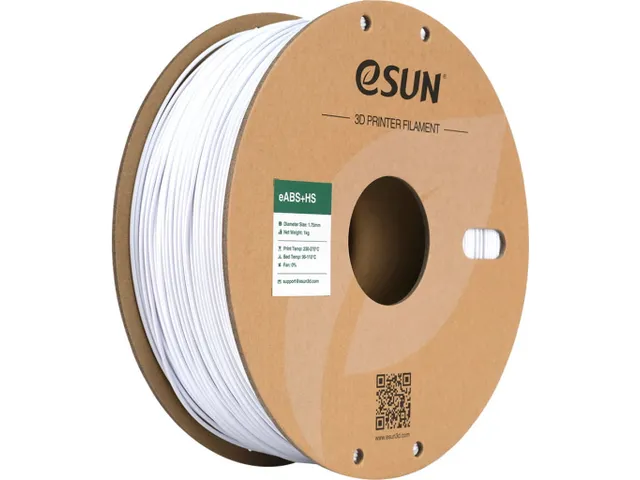 eSUN 3D printer Filament eABS+HS High Speed 1,75mm Koud Wit 1kg
