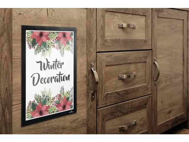 Duraframe Zelfklevend Kader Wallpaper A3 Zwart