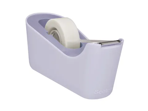 Plakbandhouder Scotch C18 lavendel + 1 rol magic tape 19mmx33m