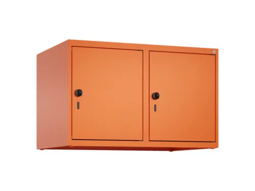 opzetkast,v. locker,2vak.,vak B 400mm,HxBxD 500x800x500mm,draaigrendel