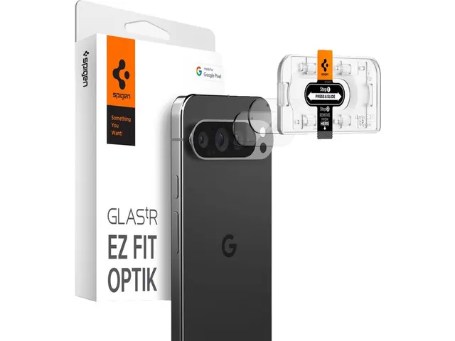Spigen AGL08446 Camerabeschermer Google Pixel 9 Pro XL Glas.tR EZ Fit