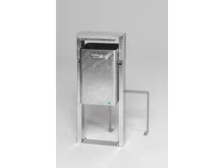 Afvalbak 40 Liter Om In Te Betonneren Dak Verzinkt - 1