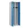 locker voor scheiding van kleding,HxBxD 1850x600x500mm,2vak