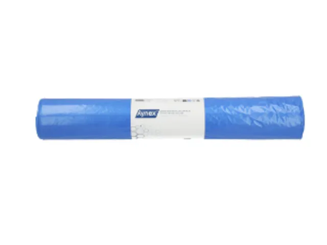 Afvalzak Hynex 70x110cm LDPE recycled T60 120L blauw rol à 20 stuks
