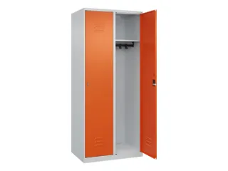 locker,HxBxD 1850x800x500mm,2vak,vak B 400mm,cil.-slot,staand op vloer - 1