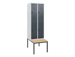 Dubbeldekse dekenkist,HxBxD 1950x600x815mm,2x2vak.,vak B 300mm